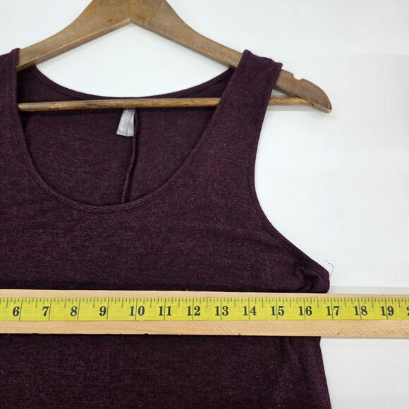 Vanity Tank Top Womens Size L Plum Purple Sleeveless Asymmetric Hem Scoop Neck - Picture 11 of 12